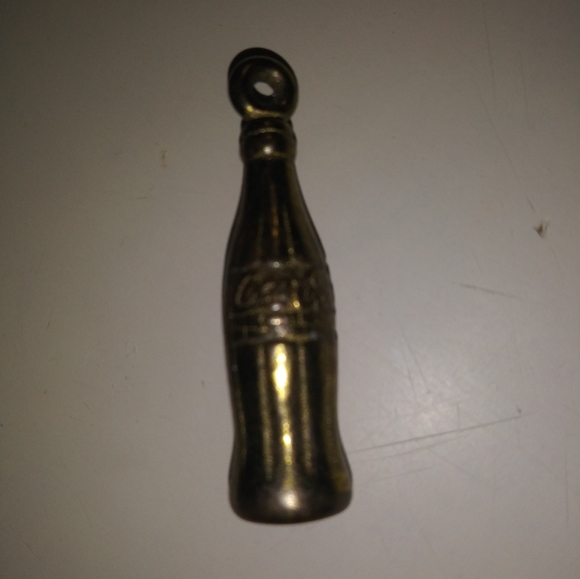 Tiny, Rare, Vintage Collectible Coca Cola Pendant/Charm - Brass - Picture 3 of 4